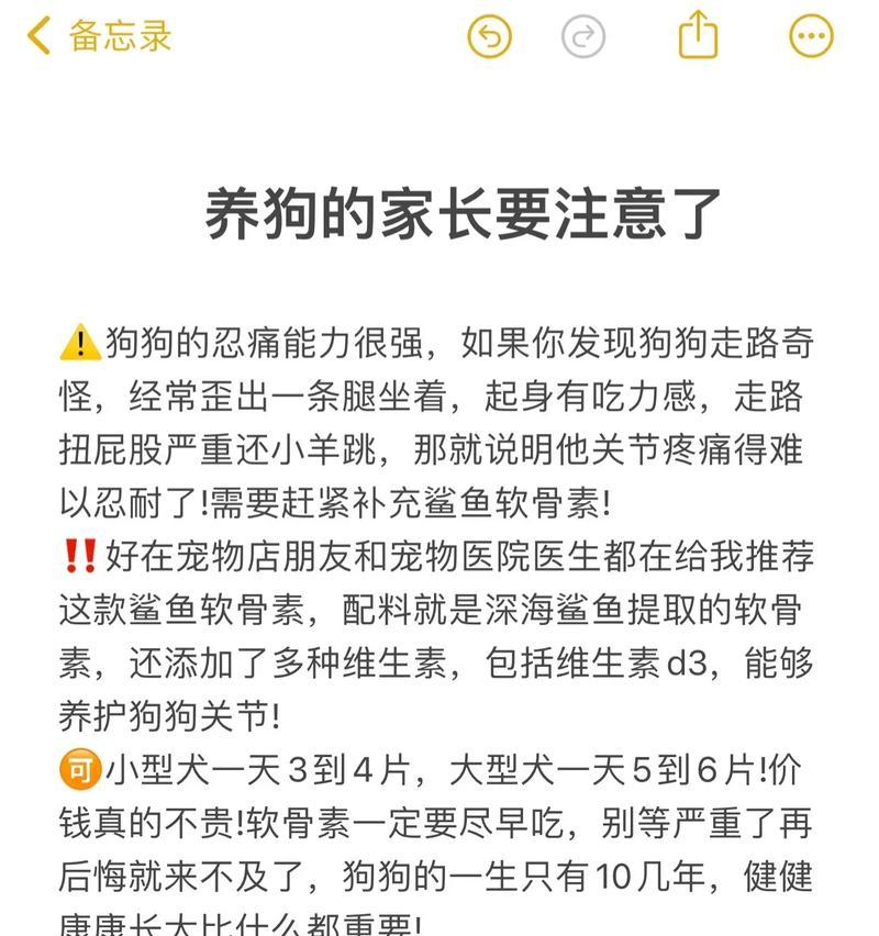 养狗的注意事项（为宠物狗提供健康和幸福的生活）