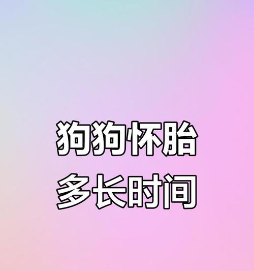 狗狗是如何产下宝宝的？（揭秘狗狗的繁殖过程及生育周期）